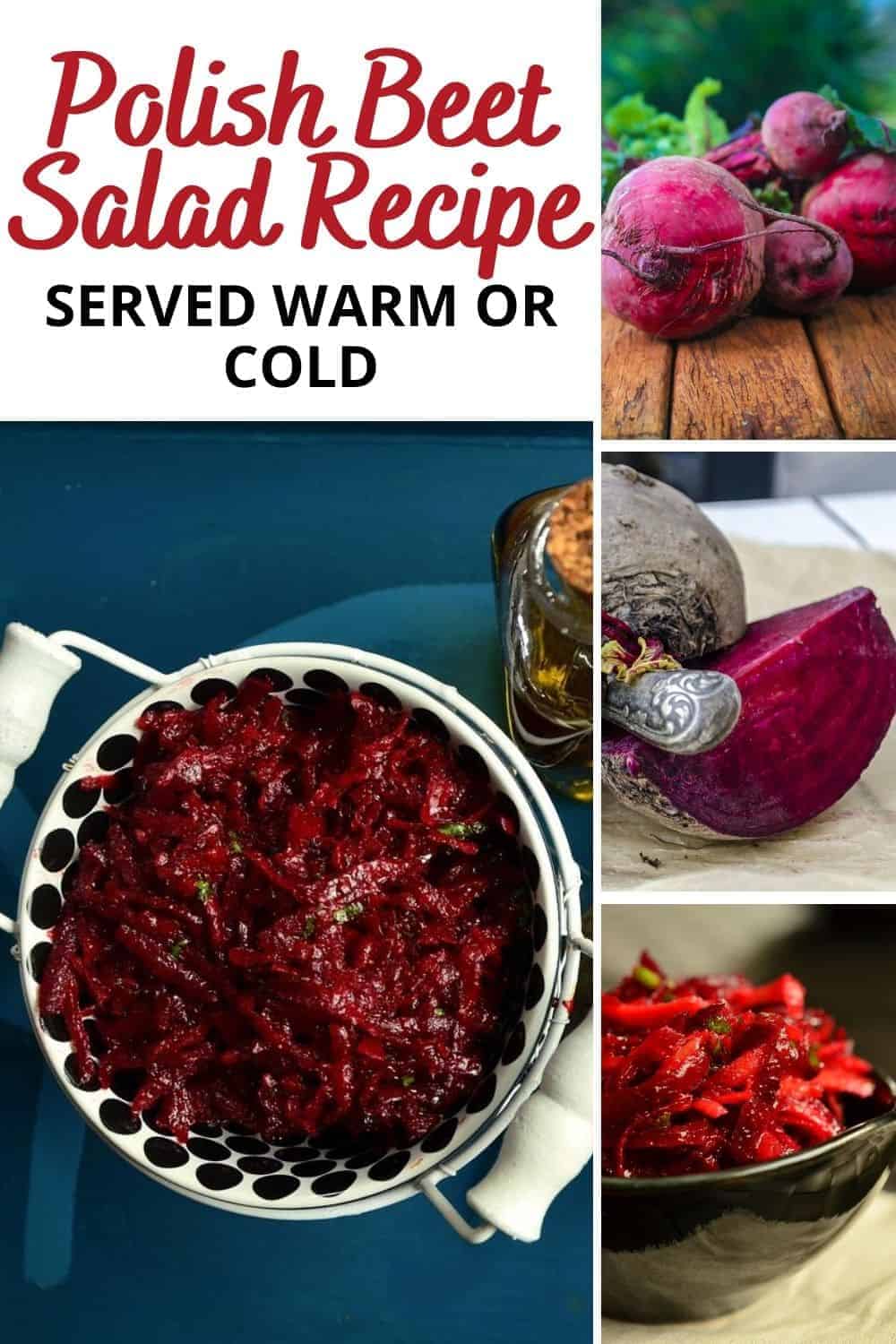 Traditional Polish Shredded Beets Salad Buraczki Recipe