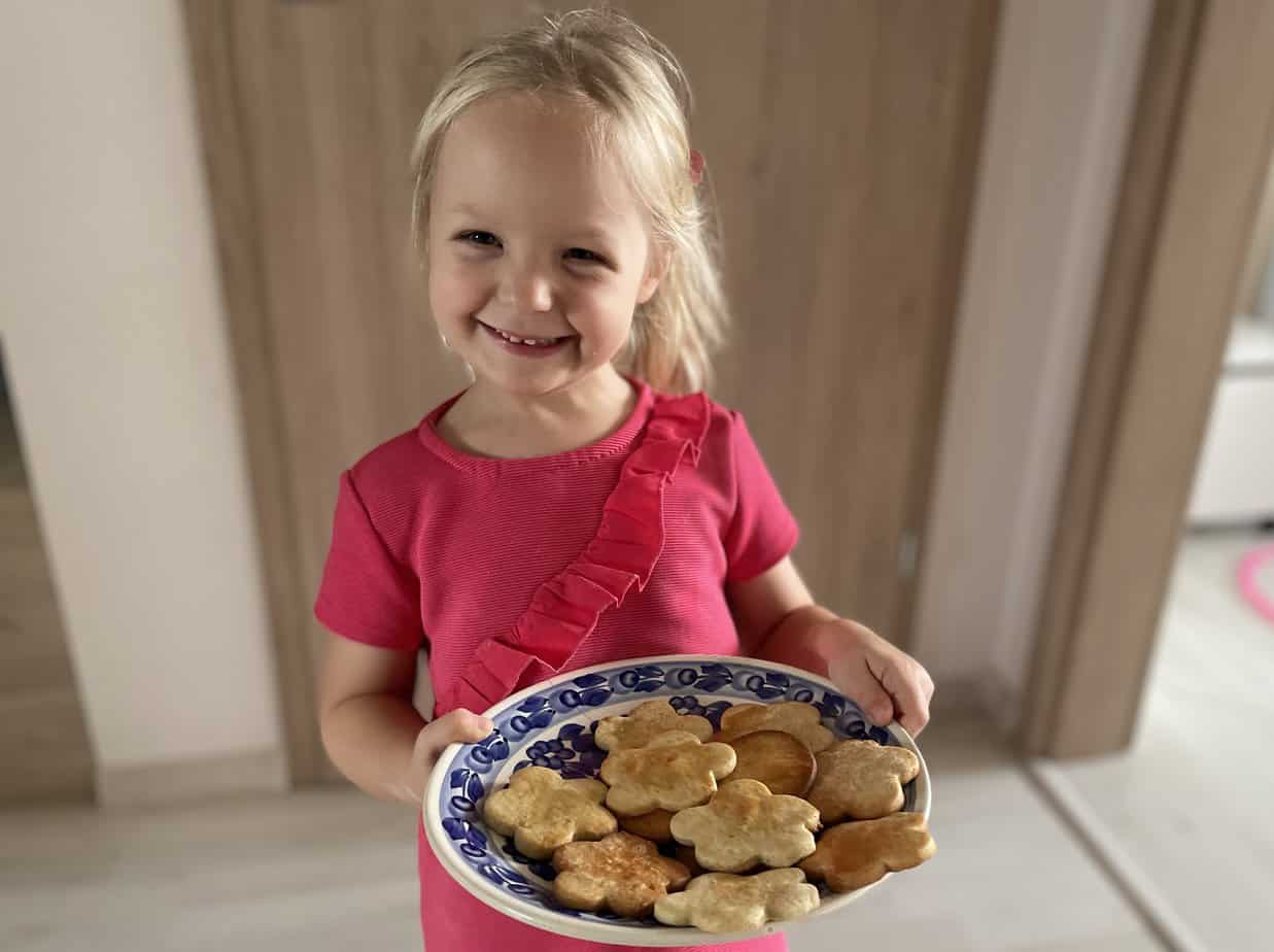 Perfectly baked Polish butter cookies.