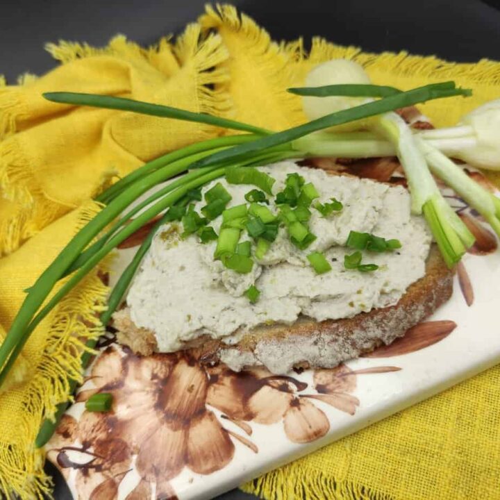 Polish herring spread on bread